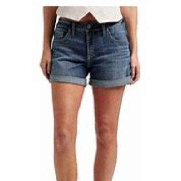 Silver Jeans Pants - Silver Jeans Co. Women's Boyfriend Mid Rise Shorts